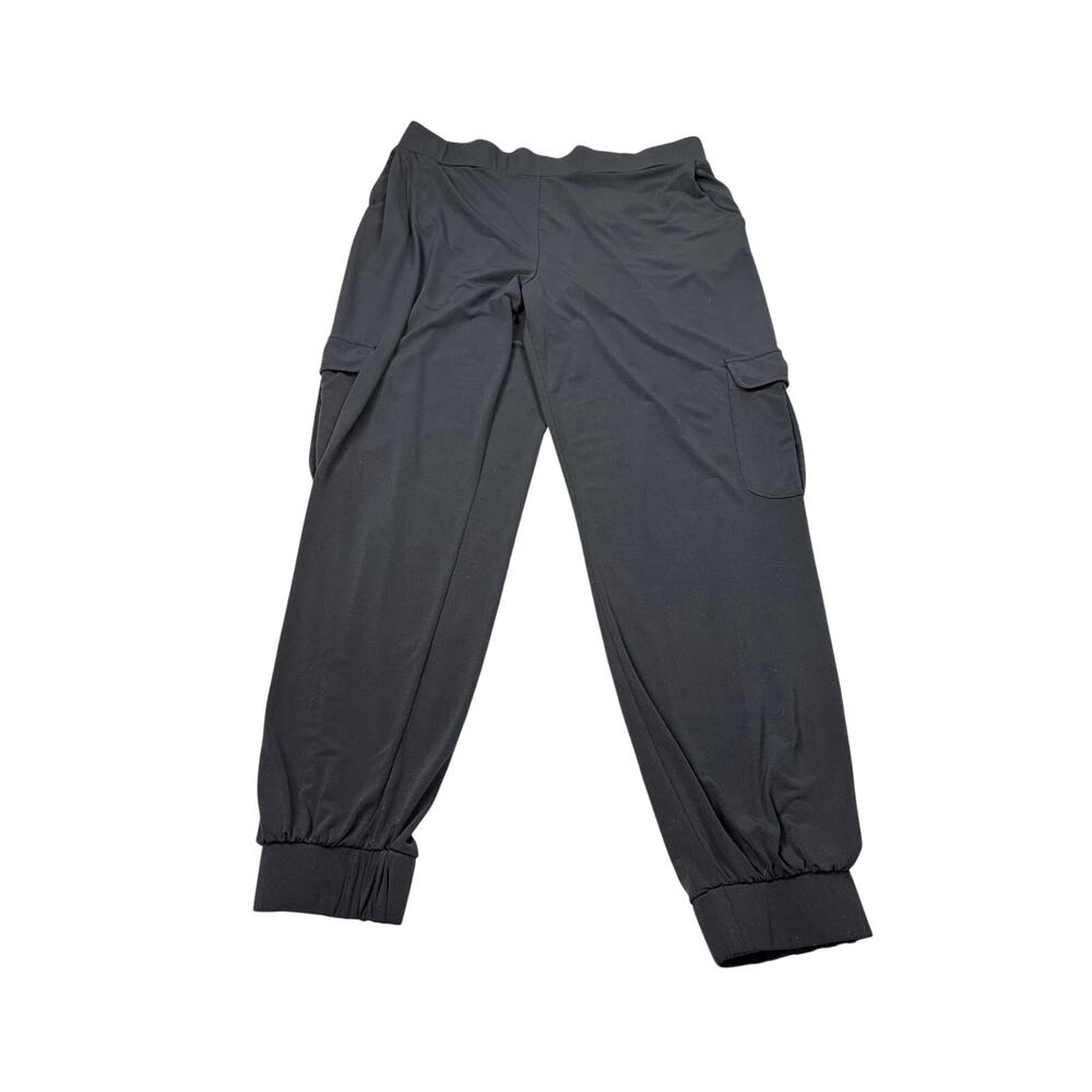 Lisa Rinna Collection black cargo jogger pants. Size M. athleisure, office